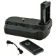 Batterygrip voor Canon EOS 77D en EOS 800D + draadloze afstandsbediening